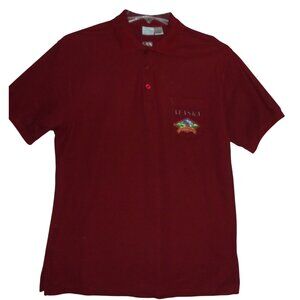 Alaska Polo Shirt Mens Large Burgundy Pique 100% Cotton short sleeve Princess Cr